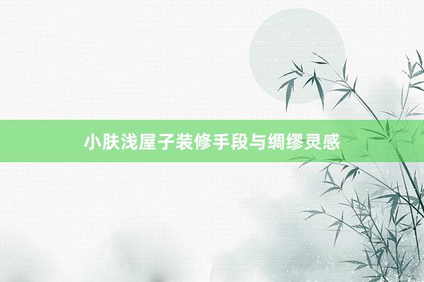 小肤浅屋子装修手段与绸缪灵感